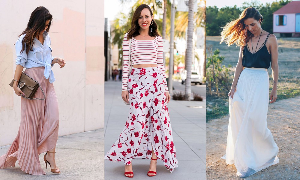 How to Wear the Long Skirt in Summer?