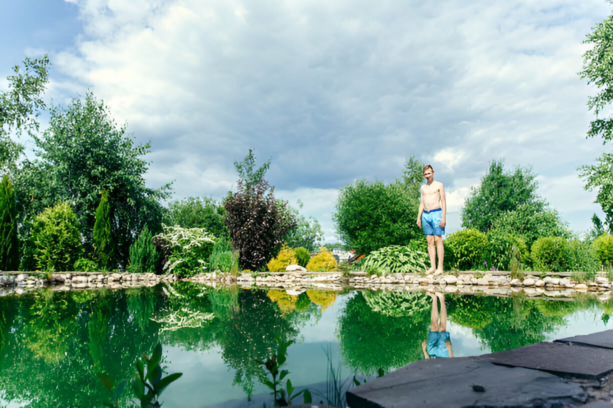 lake fountain